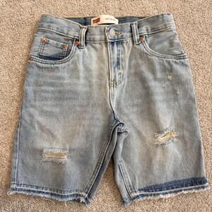 Levi's 511 Boy's Size 12 Reg Slim Distressed Denim Shorts